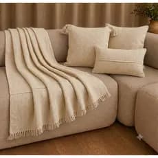 Manta Para Sofá Luxo 1,50x2,20 - 100 % Algodão -Estilo, Conforto e Sofisticação para sua Casa