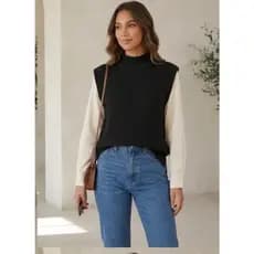 Colete Feminino de Tricot – Textura Lisa | Macio e Versátil