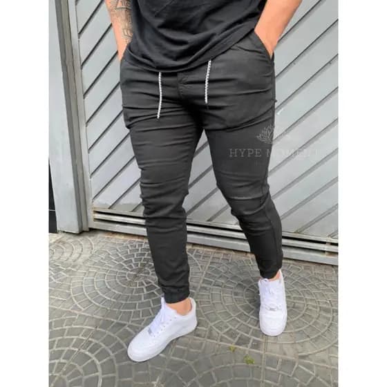 Jogger Masculina de Sarja com Bolsos | Conforto e Estilo Casual