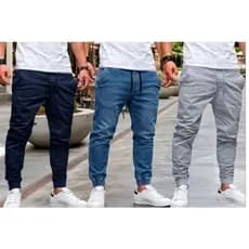 Kit 3 Calças Jogger Masculina Premium Slim Corte Moderno Caimento Perfeito Tendência 2026