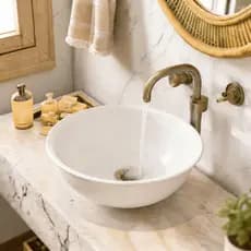 Cuba de Sobrepor De Fácil Instalação Para Banheiro e Lavabo Blue Moby Cor Branco – Pia Moderna