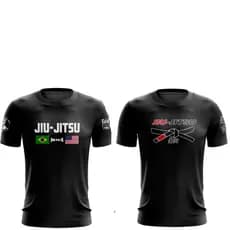 Kit 2 Camiseta Jiu Jitsu Competidor Muay Thai Boxe Mma Academia Treino Luta Camisa Unissex Esportiva