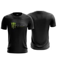 Camiseta Dry Fit Original Masculina Monster Energy  Blusa Leve Ant-Suor P/ Treino Academia Esportes