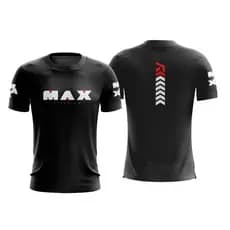Camisas Dry Fit Max Titanium -Esportiva Academia Treino Corrida Blusa Unissex Anti-Odor Tecido Leve