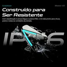 BLAISE V2/Fones de ouvido Bluetooth para capacete de motocicleta/Áudio estéreo HD/Assistente de voz AI