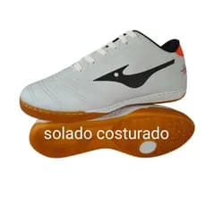 CHUTEIRA TENIS FUTSAL NU BRANCA QUADRA SALAO ESPORTE COSTURADA