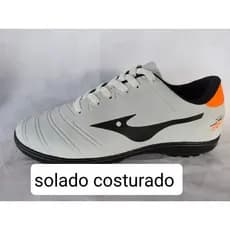 tenis chuteira society nu branca campo esporte futibol original