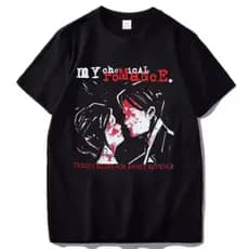 Camiseta My Chemical Romance Adulto/Infantil Lançamento Camiseta Em Algodao Qualidade Premium
