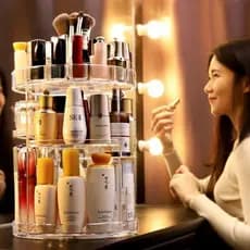 Organizador De Cosmético Maquiagem Acrílico Giratório 360º