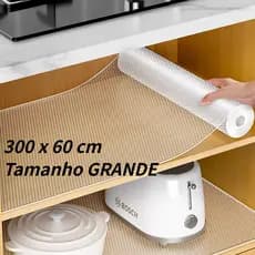 Forro Antiderrapante Para Armário, Gaveta, Geladeira e Guarda Roupas - Transparente