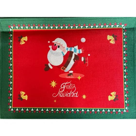 🎅✨ (2 uni )Jogo Americano Natalino Merry Christmas 🎄( 2 unidades )