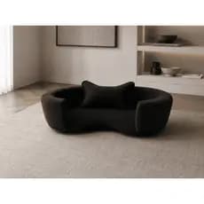 Cama Pet Luxo Para Cachorro Gato Sofá Pet Confortável Caminha Para Cães Pequenos Lavável Preta 80cm