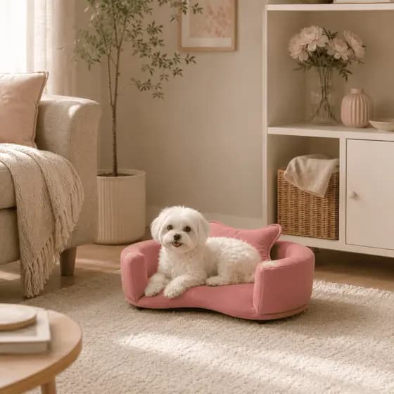 Cama Caminha Pet Cachorro Pequeno Gato Sofá Estofada Confortável Lavável Para Uso Interno Premium
