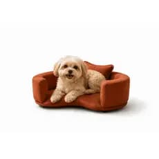 Cama Para Cachorro Pequeno e Gato Sofá Pet Luxo Caminha Confortável Estofada Lavável Com 80cm