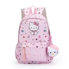 Mochila fofa Sanrio Kuromi Hello Kitty para estudantes do ensino médio, mochilas escolares de desenho animado na moda pa