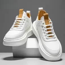 Tênis Casuais Zile para Homens, Respirável, Branco TS3S