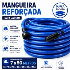 Mangueira Jardim 7/16 Reforçada Dupla Camada Resistente 7m 10m 15m 20m 25m 30m 40m 50m