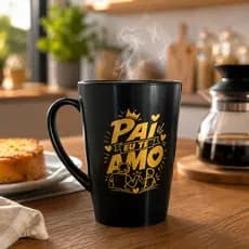 Kit Caneca 450ml Dia dos Pais Personalizada | Pai Eu Te Amo | Lembrancinha