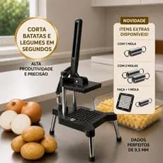 Picador de Legumes Frutas Batata Palito Frita Cabrita Cortador Em Cubos Prático Leve Industrial
