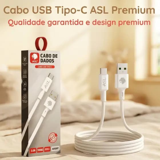 CABO USB TURBO SILICONE TIPO-C 3.0A AC620T ASL