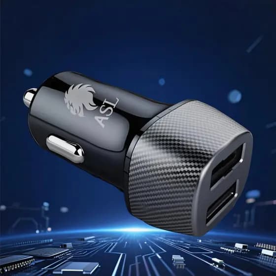 KIT CARREGADOR VEICULAR 2.4A DUAS PORTAS USB COM CABO USB LIGHTNING IPHONE/TIPO-C ASL