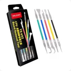 Kit Com 5 Espátulas De Precisão Ulta Fina Para Manutenção Em Placas De Smartphones Celulares YX-692