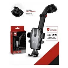 Suporte Veicular Universal ASL com Ventosa e Braço Articulado e Extensível Rotação 360º