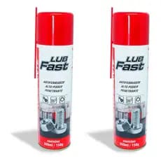 Kit 2 Desengripante Antiferrugem Óleo Lub Fast 300ml Spray – Lubrificante Multiuso 150g Cada