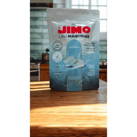 Limpa Máquina de Lavar Louças Jimo Pastilhas 2x17g – Remove Gordura, Odor e Resíduos