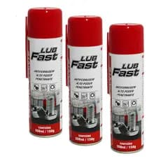 Kit 3 Desengripante Antiferrugem Óleo Lub Fast 300ml Spray – Lubrificante Multiuso 150g Cada