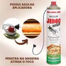 Jimo Cupim incolor 400ml com Agulha Aplicadora – dedetizador de  Cupins e Formigas, Proteção Eficaz e Duradoura
