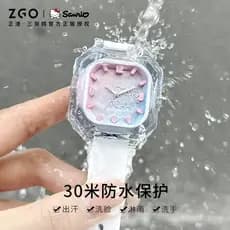 Sanrio Joint Hello Kitty 50o aniversário relógio feminino estudantes do ensino médio à prova dwaterproof água luminoso r
