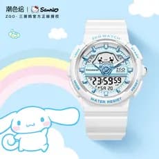 Sanrio Genuine Hong Kong Co-Branded Watch Feminino Junior High School Impermeável Luminoso com Despertador Esportes Movi