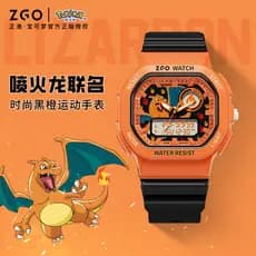 Pokémon Co-Branded relógio eletrônico estudantes do ensino médio multifuncional à prova dwaterproof água esportes relógi
