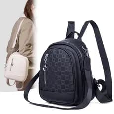 Mochila feminina 2025 novo estilo na moda High-End estudante universitário mochila Casual senhoras mochila de couro maci