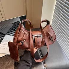 Angustiado Punk motocicleta Wasteland estilo Retro axilas saco novo estilo francês High-End All-Match bolsa de ombro por