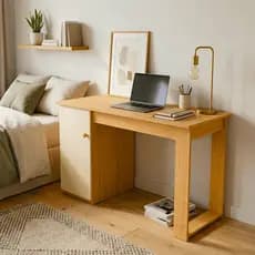 Escrivaninha Curitiba 1 Porta 115cm Escritório Home Office para Computador