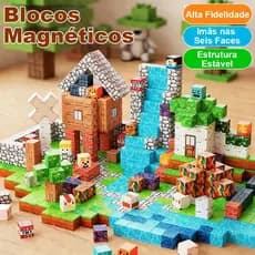 Blocos Magnéticos｜Tema Floresta e Princesa, 72-192 Peças 3D