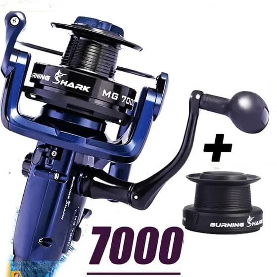 Sougayilang Carretel De Pesca Giratório Série 7000 , Arrasto Máximo 20kg 13 + 1BB , Tamanho Grande , No Mar Para Ao Ar L