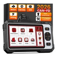 ANCEL FX6000 Scanner Automotivo Ferramenta de Diagnóstico OBD2 para CAN FD, ABS, SRS, ECM, TCM 4 Sistemas 7 Reset