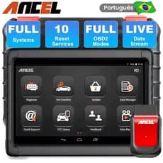 Scanner Automotivo Bluetooth OBD2 ANCEL X6 Diagnóstico Completo de Todos os Sistemas Ferramentas de Reparo de Carros OBD