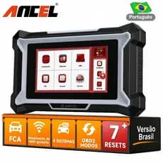 Scanner Automotivo ANCEL DS100 Ferramentas de Diagnóstico OBD2 Leitor de Códigos de ABS/SRS/Motor/Transmissão, 7 Reset