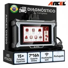 ANCEL DS200 Scanner Automotivo A/F ABS SRS Ferramentas de Diagnóstico Todo o Sistema 15 Redefinição