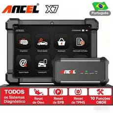 2026 Scanner Automotivo Profissional ANCEL X7, Ferramenta de Diagnóstico Automotivo, Sistema Completo
