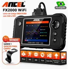ANCEL FX2000 WiFi Ferramenta de Diagnóstico Automotivo OBD2, Scanner Profissional para ABS, SRS, Motor e Transmissão
