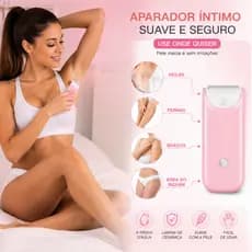 Depilador Elétrico Feminino Portátil, Resistente à Água, Seguro para Pernas, Axilas e Biquíni