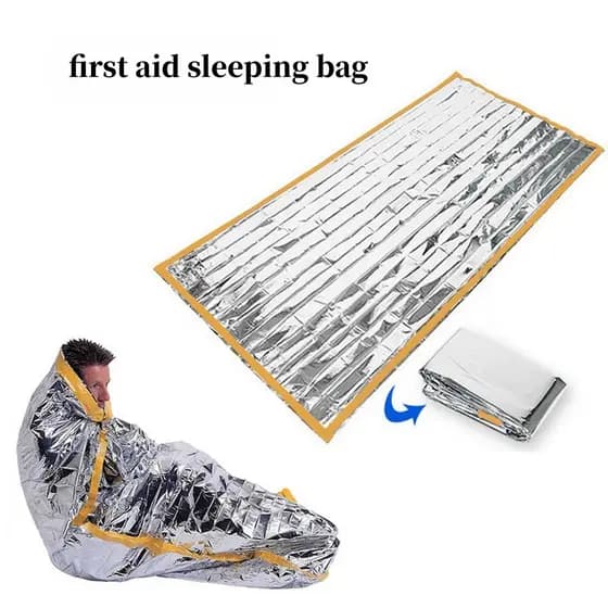 Saco de isolamento térmico Anti-radiação cobertor de primeiros socorros isolamento térmico saco de dormir salva-vidas te
