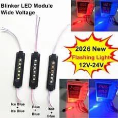 Módulo LED Piscante De DC 12V-24V Luz Aviso Para Motocicleta Luzes Indicadoras De Marcador Lateral De Caminhão Lâmpada D