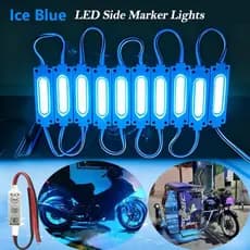 Módulo 12V 24V 6Leds Luz De Advertência À Prova D'água Para Motocicleta Com Controlador De 3 Teclas Obter Mais Modos De