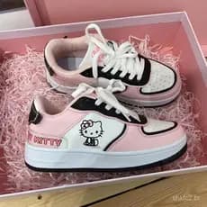 Tênis Hello Kitty para Mulheres Estilo Japonês de Outono YTGM
